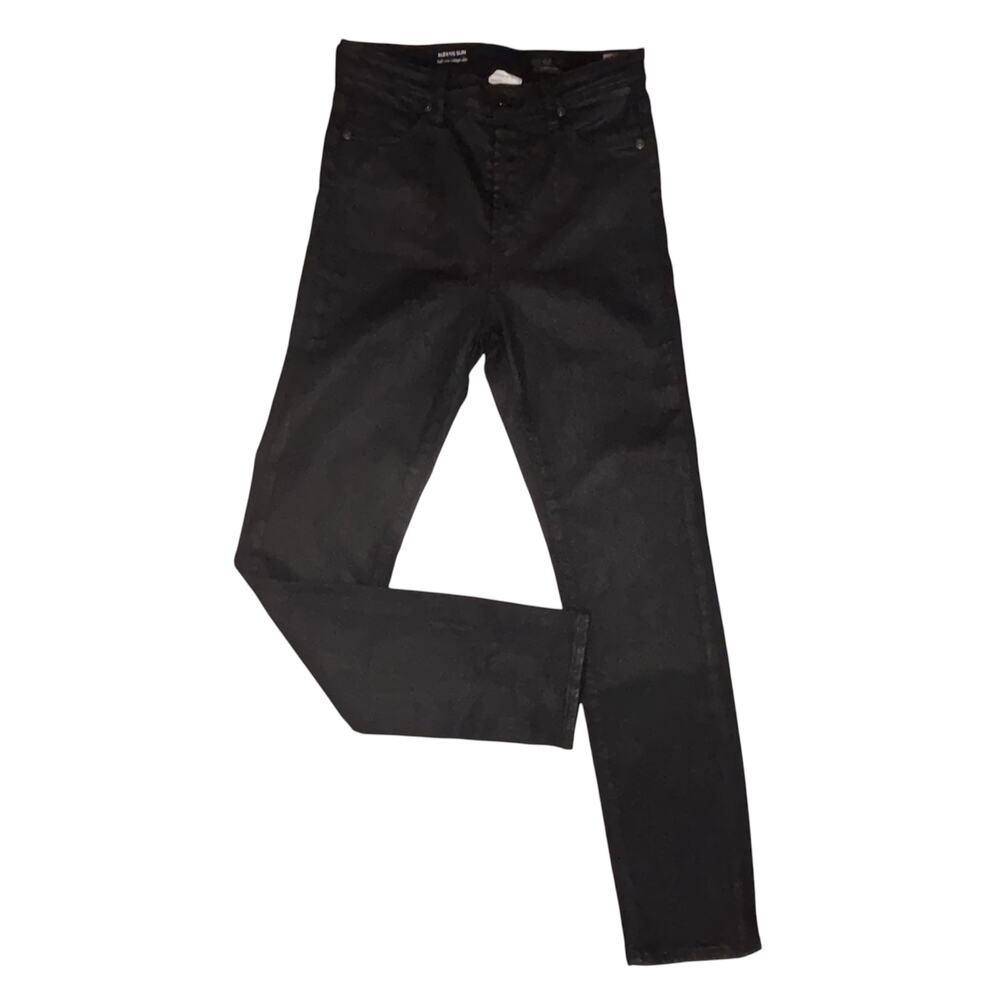 NWOT Adriano Goldschmied Alexxi Slim High Rise Vintage Slim Black Jean (Size 25)